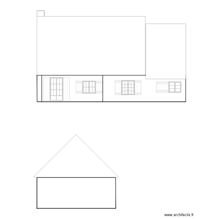 Belamy Façade Nord  Ouest. Plan de 0 pièce et 0 m2