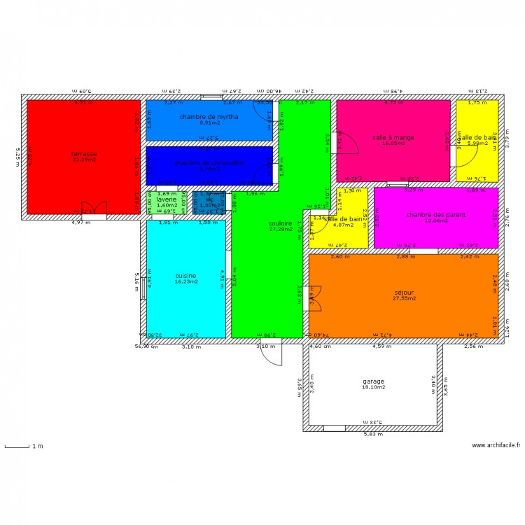 michaud chrismathe 5éme G. Plan de 0 pièce et 0 m2
