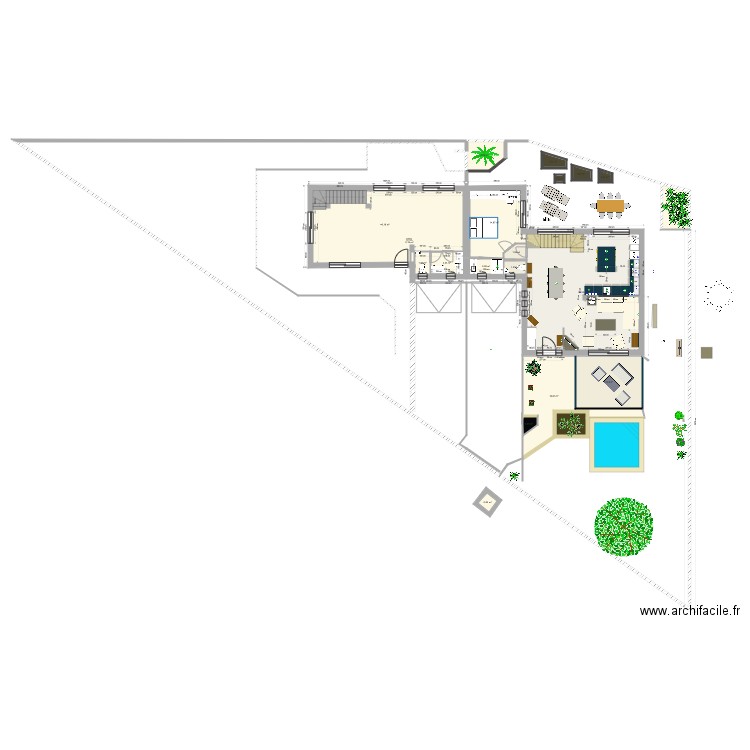 rdc2 salon sur avant canapé angle. Plan de 0 pièce et 0 m2