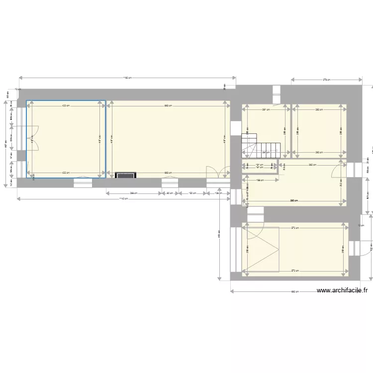Bourg7 SURFACE ACHAT. Plan de 