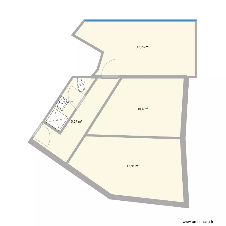 spa duplex &eacute;tage. Plan de 