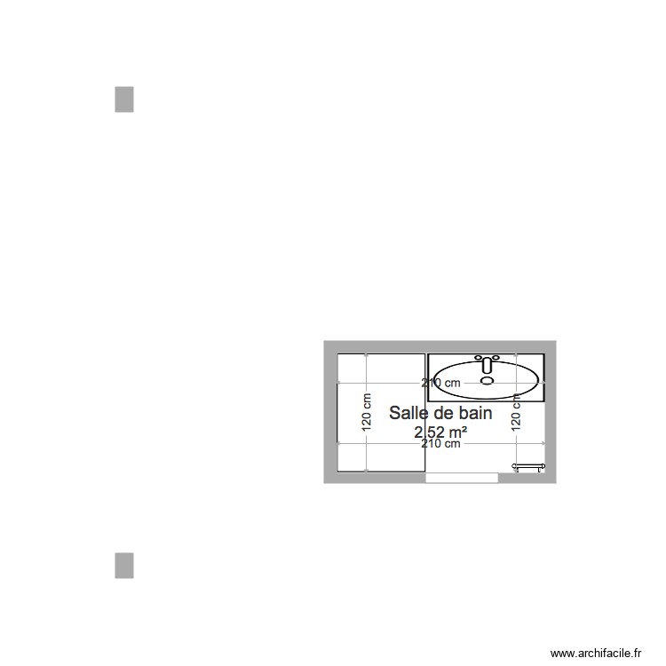 douche. Plan de 0 pièce et 0 m2