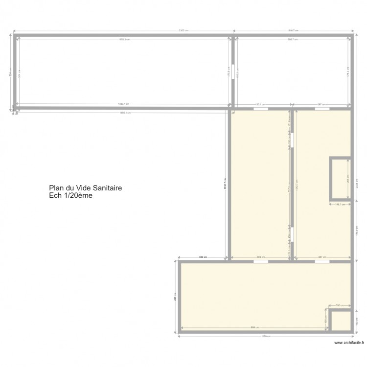 Vide Sanitaire. Plan de 0 pièce et 0 m2