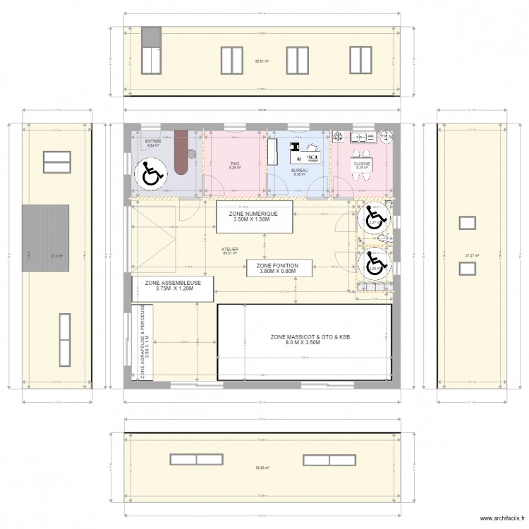 IMPRIMERIE DE LA VALLEE D AUFFAY. Plan de 0 pièce et 0 m2