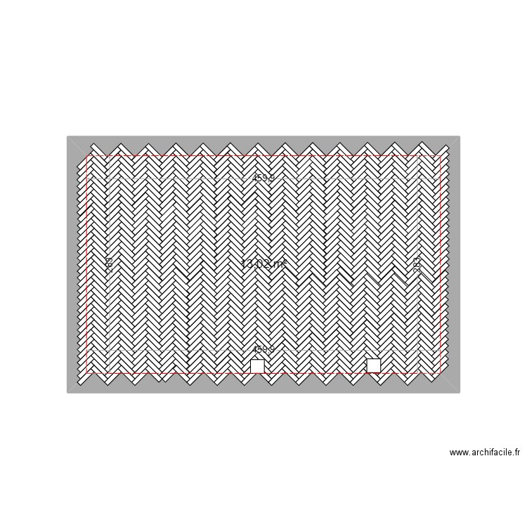 Calepinage entrée 1. Plan de 0 pièce et 0 m2