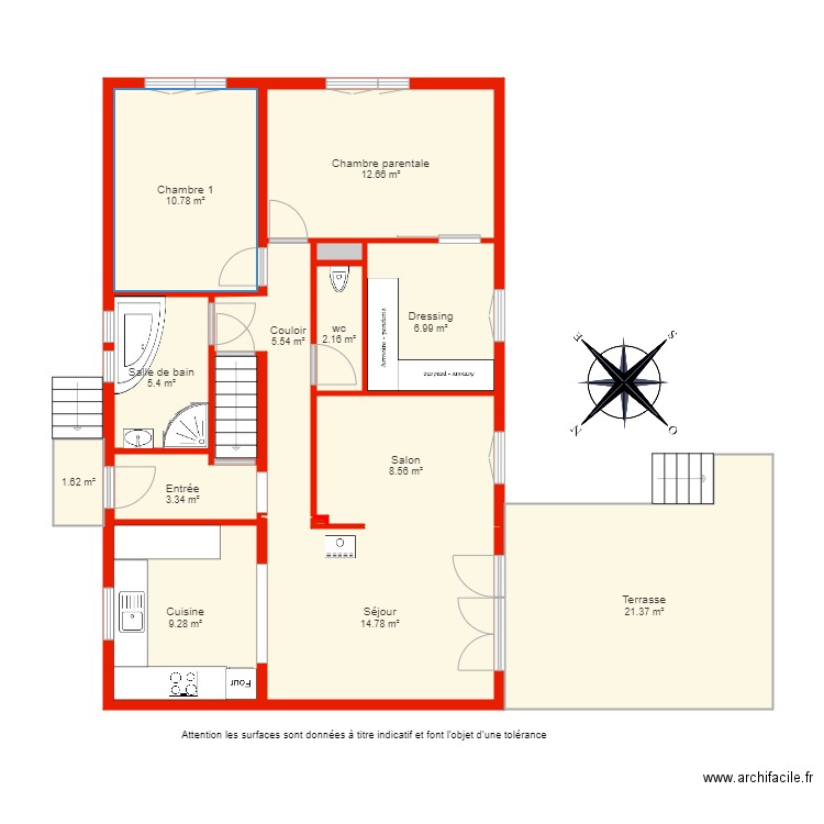 BI 4424 rdc non côté. Plan de 0 pièce et 0 m2