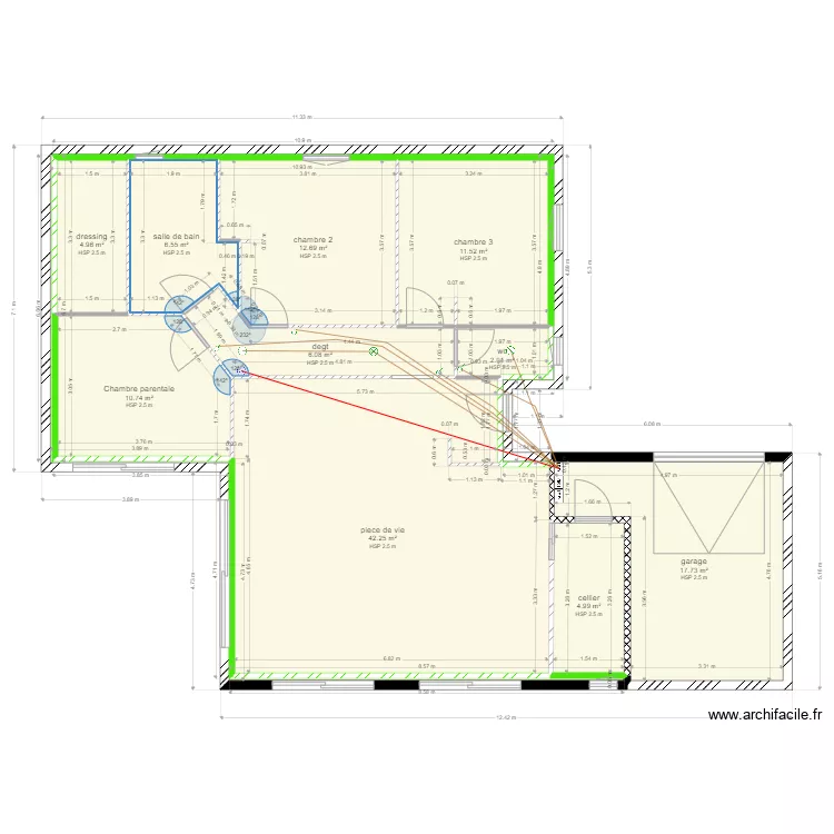 &eacute;lectricit&eacute; d&eacute;gt wc 23102021. Plan de 