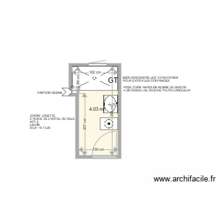 DHONDT JOSETTE . Plan de 