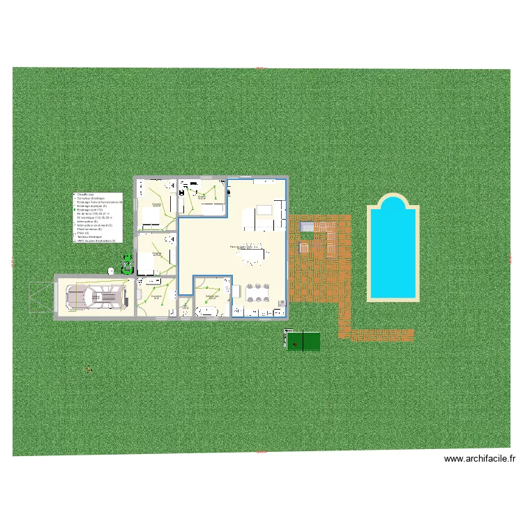 Maison. Plan de 