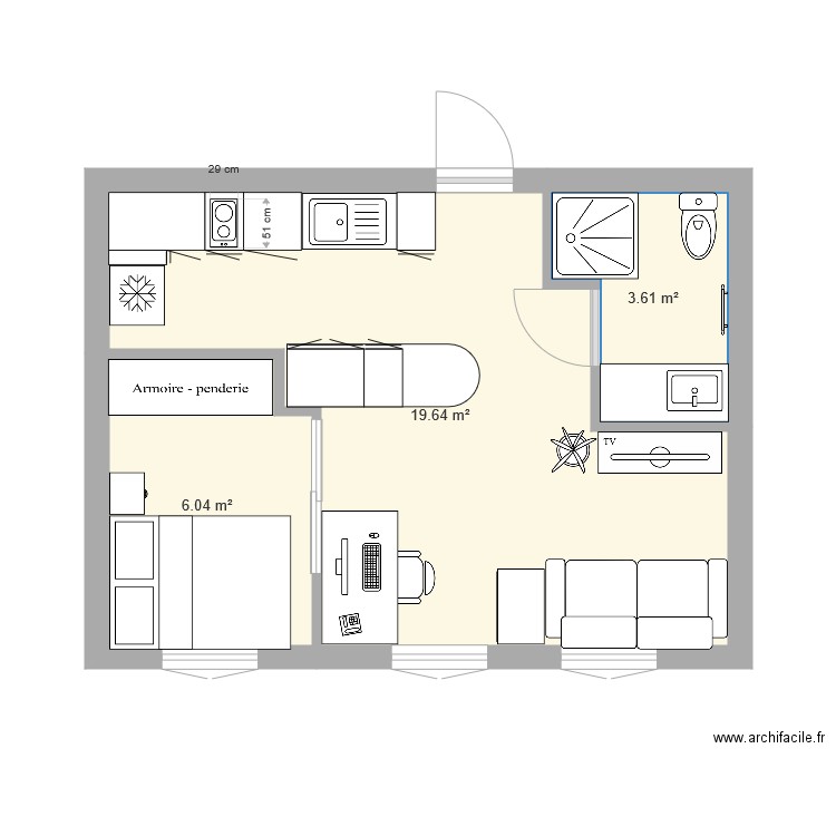 studio 3000. Plan de 0 pièce et 0 m2