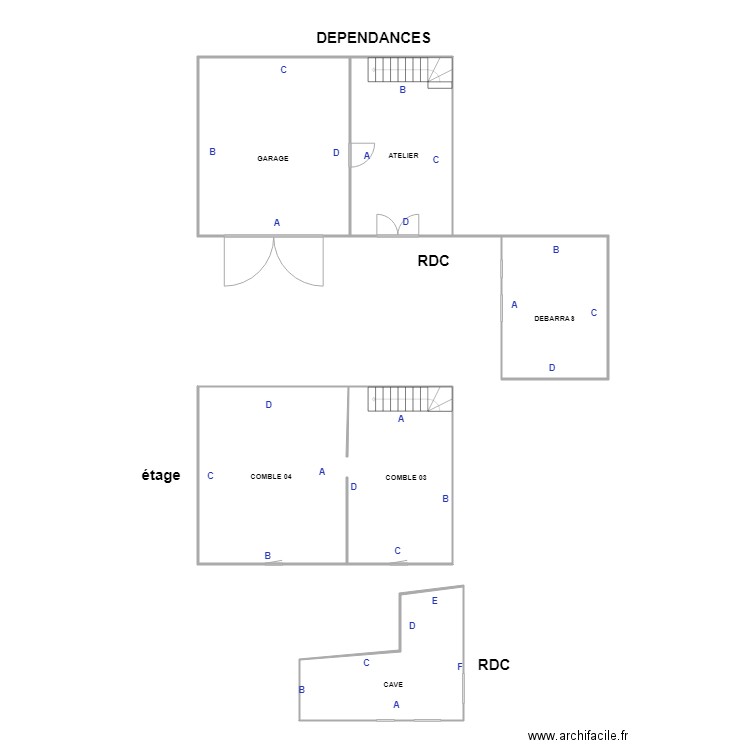 roy dependance PB. Plan de 0 pièce et 0 m2