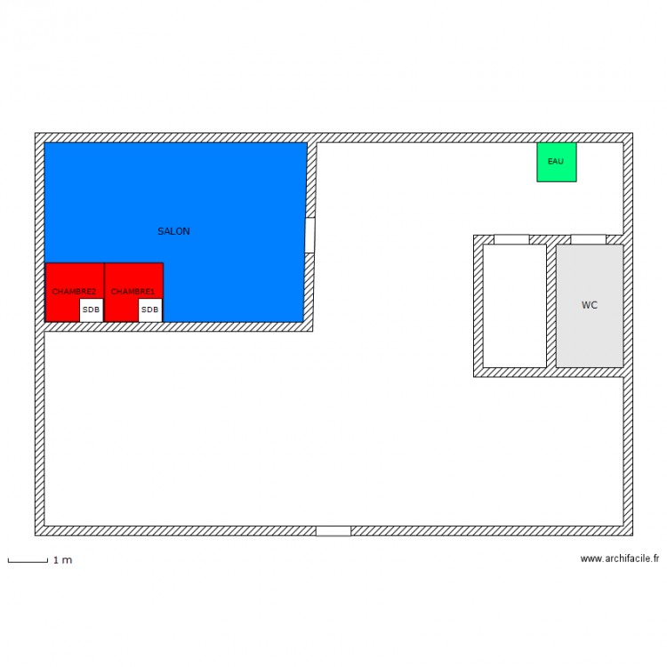 MAISON TOUBA. Plan de 0 pièce et 0 m2