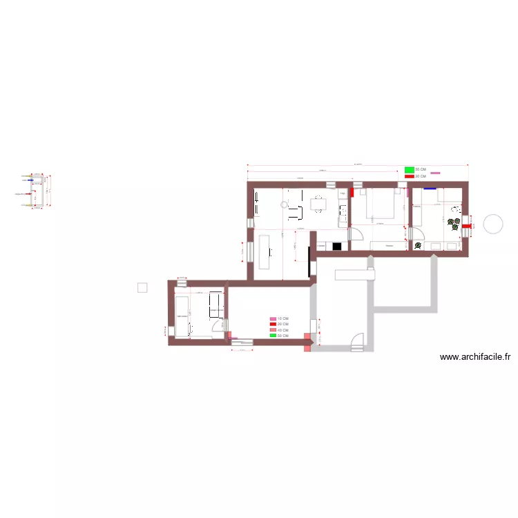Appartement atelier. Plan de Appartement atelier. Plan de