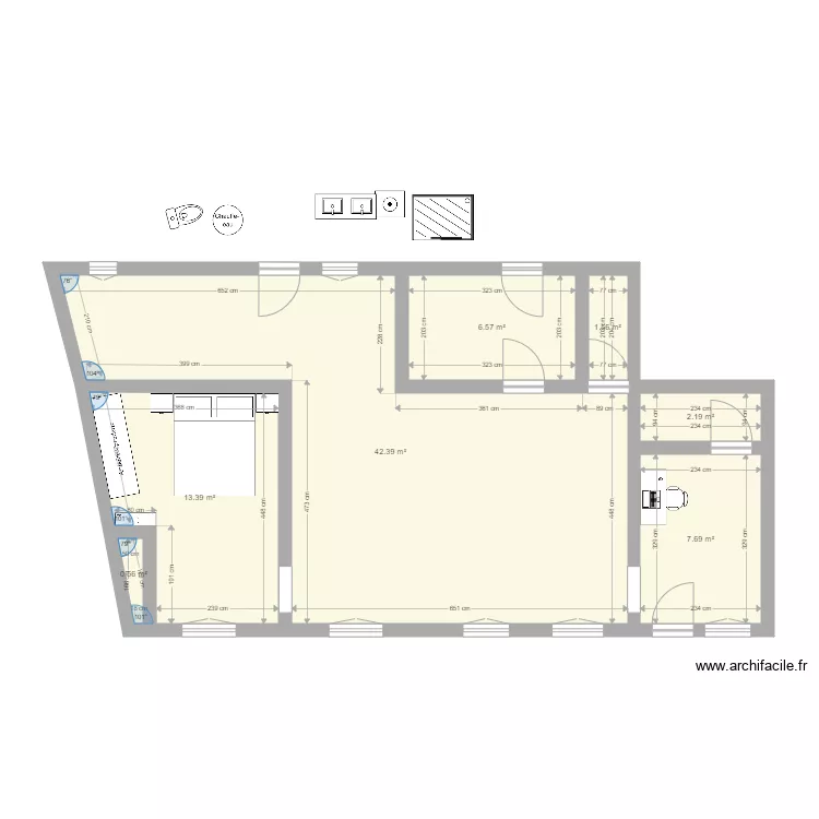 Maison courtalain test. Plan de 