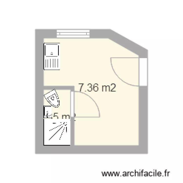 159 faubourg st antoine 1er &eacute;tage. Plan de 