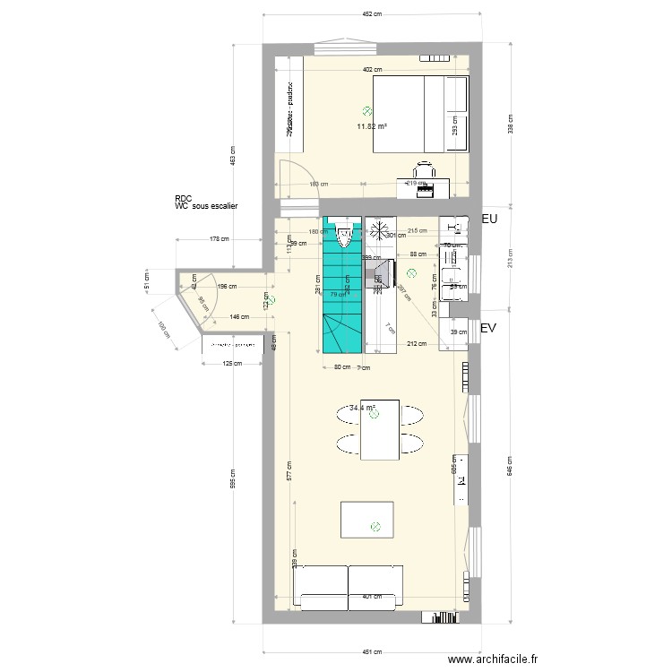 93310 premier archi wc ss esc2. Plan de 0 pièce et 0 m2