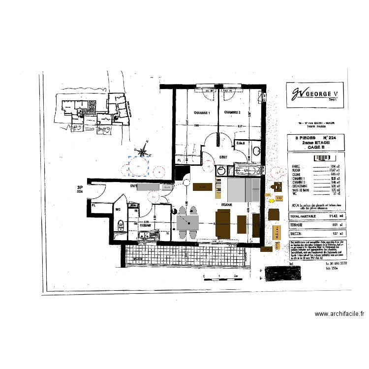 Aménagement salon 2. Plan de 0 pièce et 0 m2