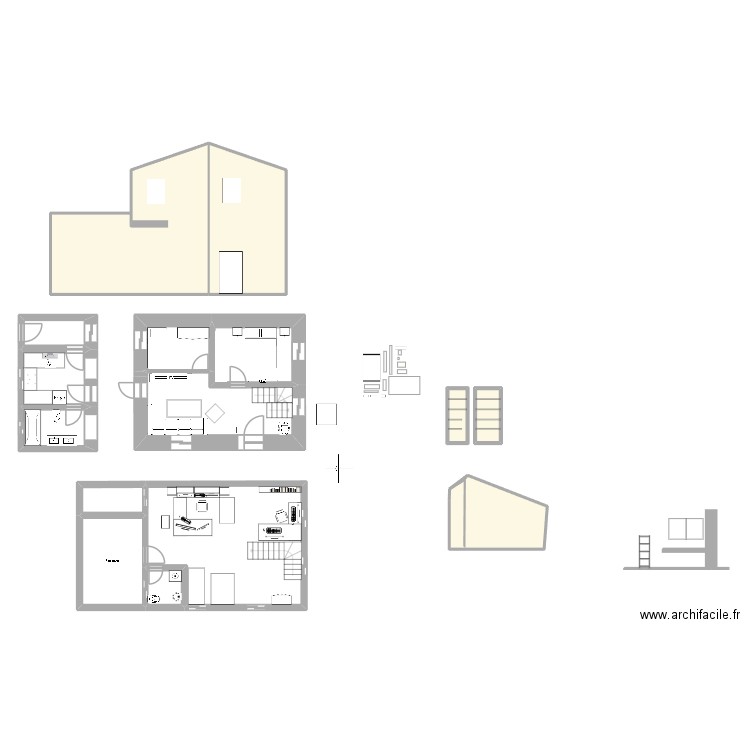 Planta baja 2. Plan de 16 pièces et 178 m2