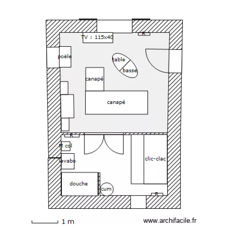 boutique. Plan de 