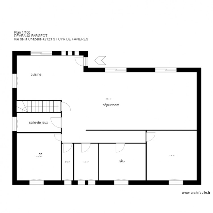 plan DEVEAUX FARJEOT St Cyr de F. Plan de 0 pièce et 0 m2