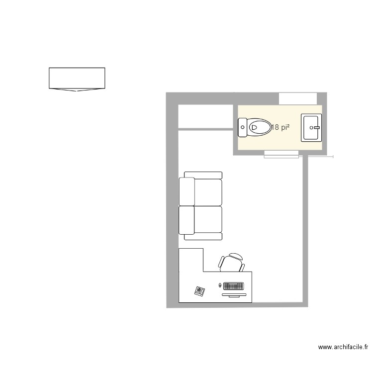 haut. Plan de 0 pièce et 0 m2