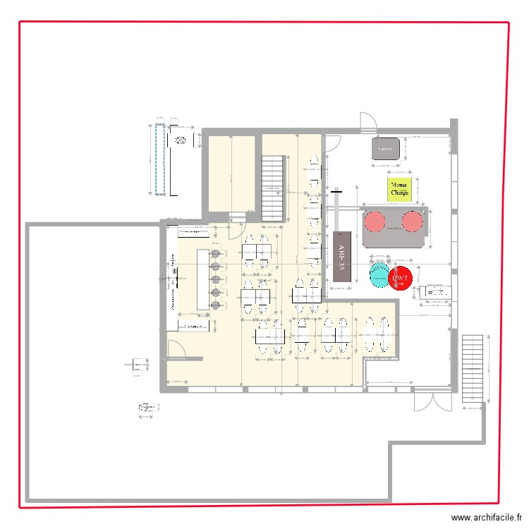 Banque 1. Plan de 1 pièce et 101 m2