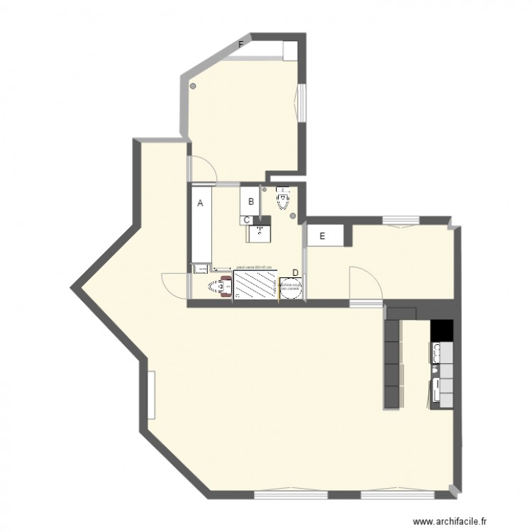 Ledru Rollin Table rase vide. Plan de 0 pièce et 0 m2