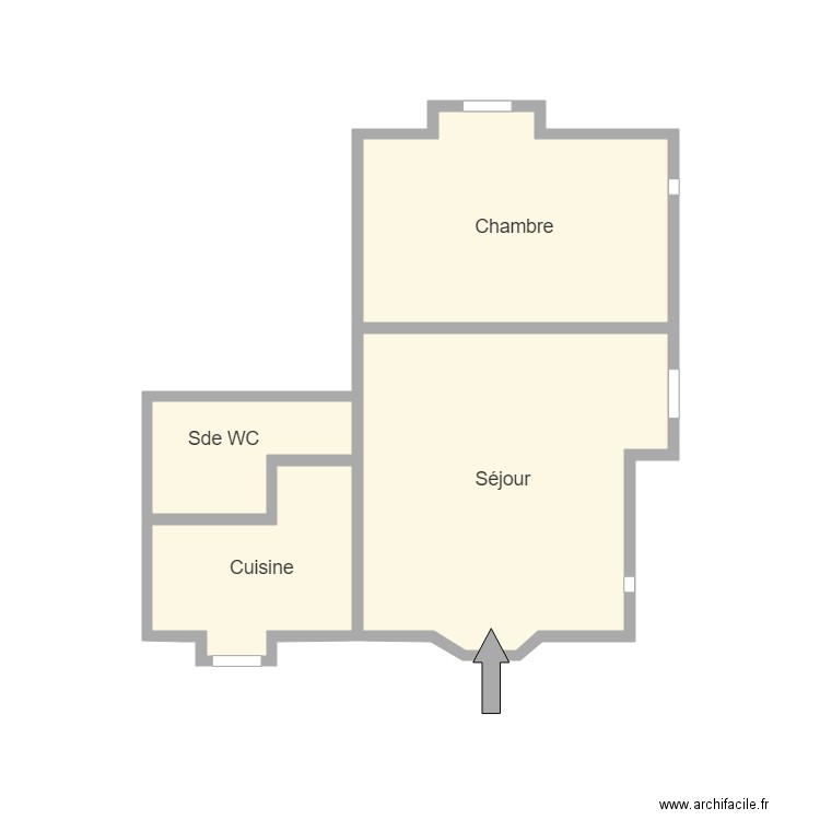 Appt rdc . Plan de 0 pièce et 0 m2