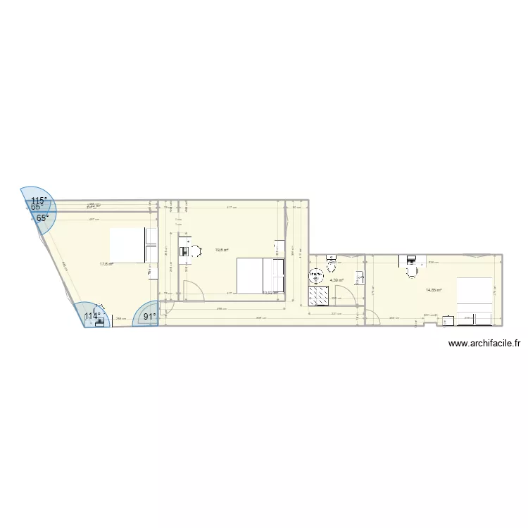 81 &eacute;tage 1. Plan de 