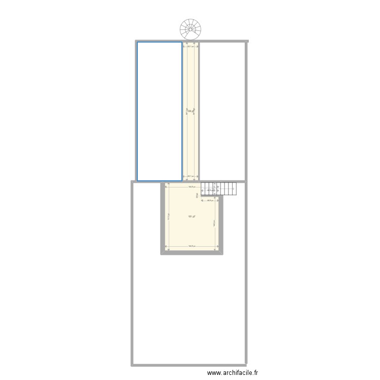 terrasse. Plan de 11 pièces et 171 m2