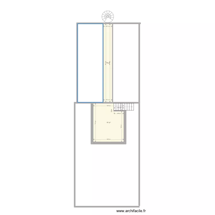 terrasse. Plan de 
