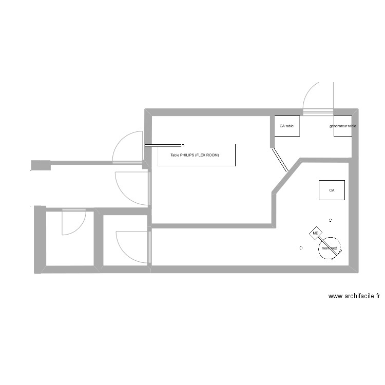 SalleRadiologie. Plan de 0 pièce et 0 m2