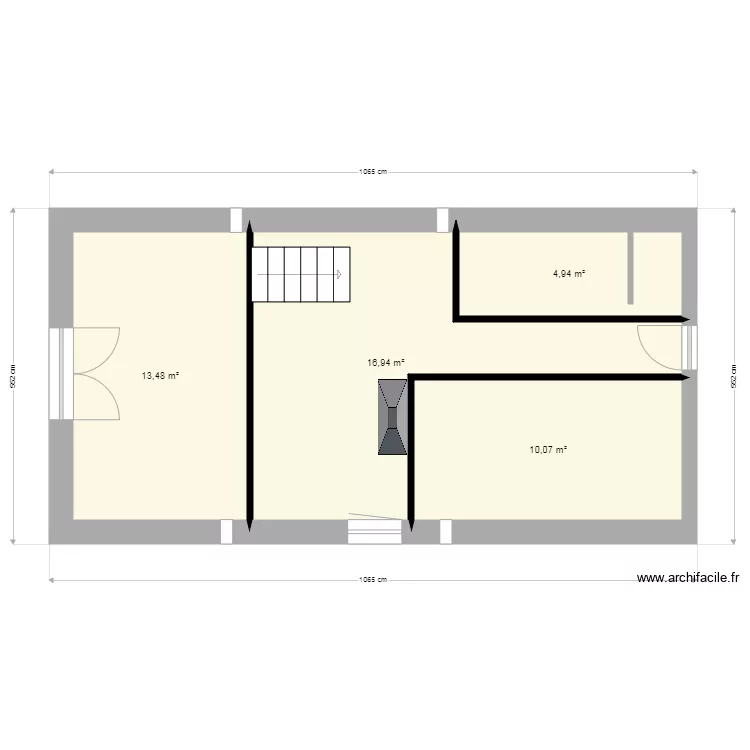 Etage projeté 2 LAUNAY. Plan de Etage projeté 2 LAUNAY. Plan de