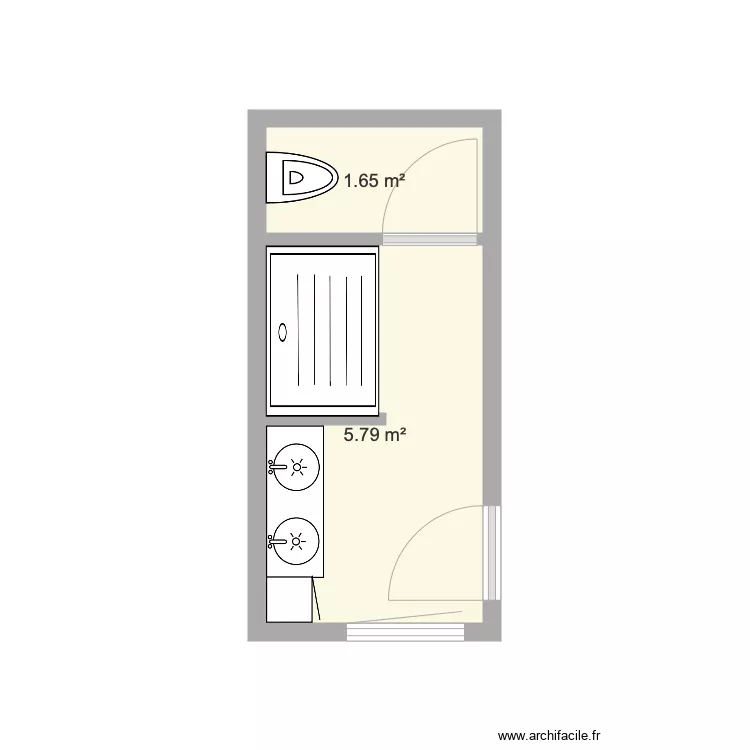 Salle de bain BC. Plan de Salle de bain BC. Plan de