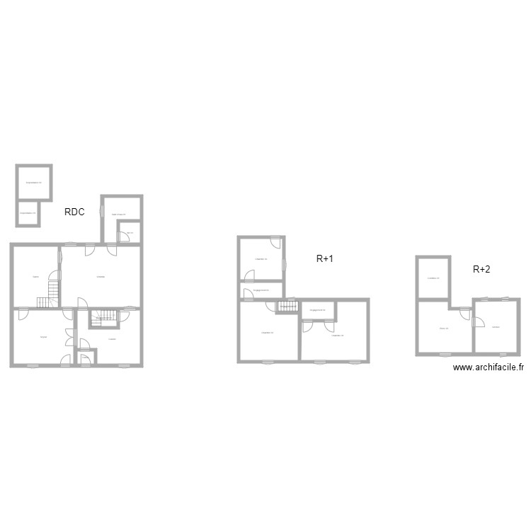 350600886. Plan de 19 pièces et 223 m2