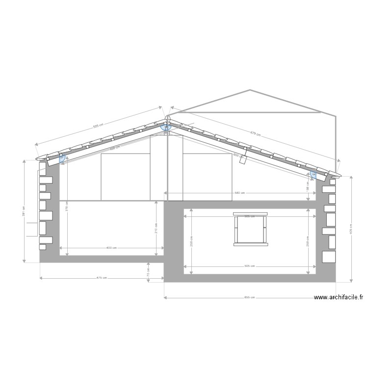 BERGERIE PIGNON OUEST 6'. Plan de 2 pièces et 42 m2