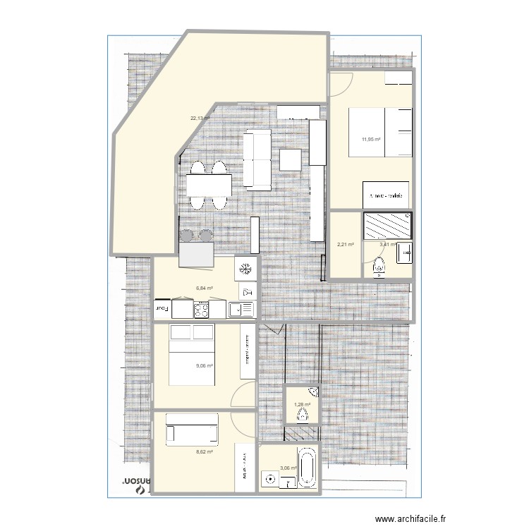 Astoria. Plan de 0 pièce et 0 m2