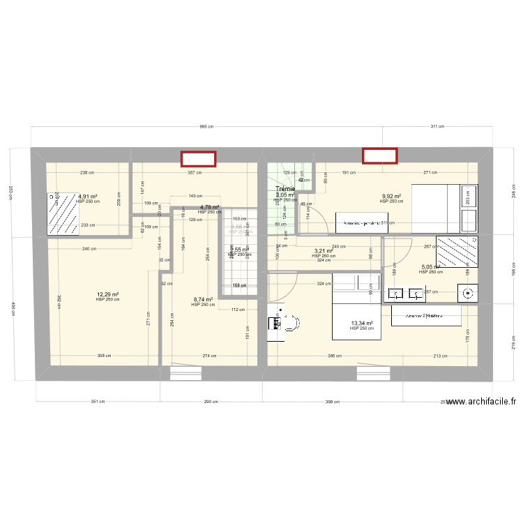 Combourg - Projet habitation. Plan de 0 pièce et 0 m2