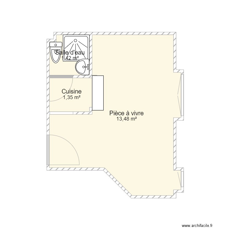 20211015 98 SAUSSURE . Plan de 3 pièces et 16 m2