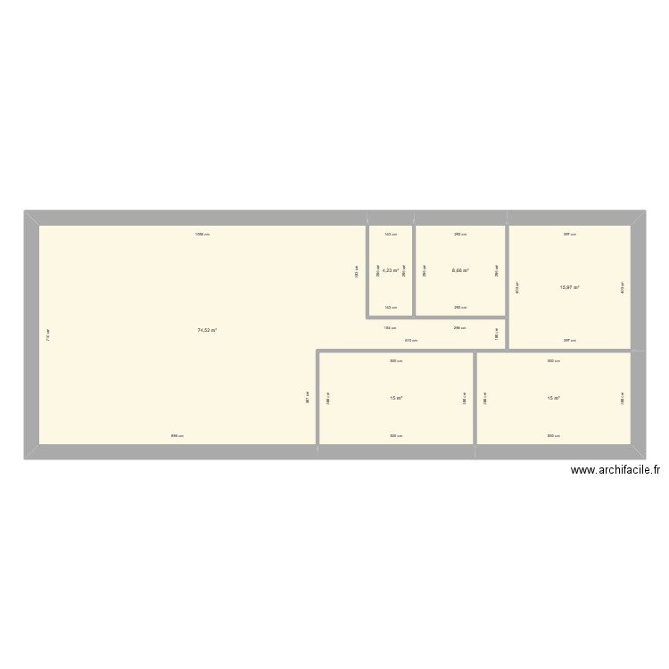paille. Plan de 0 pièce et 0 m2