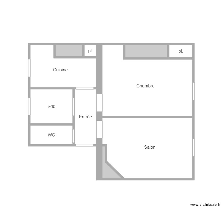 54 VILLETTE. Plan de 0 pièce et 0 m2