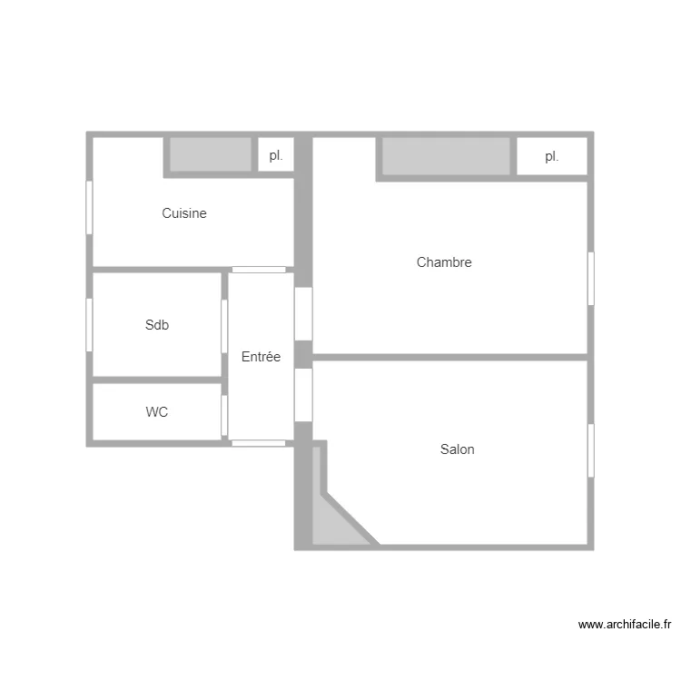 54 VILLETTE. Plan de 