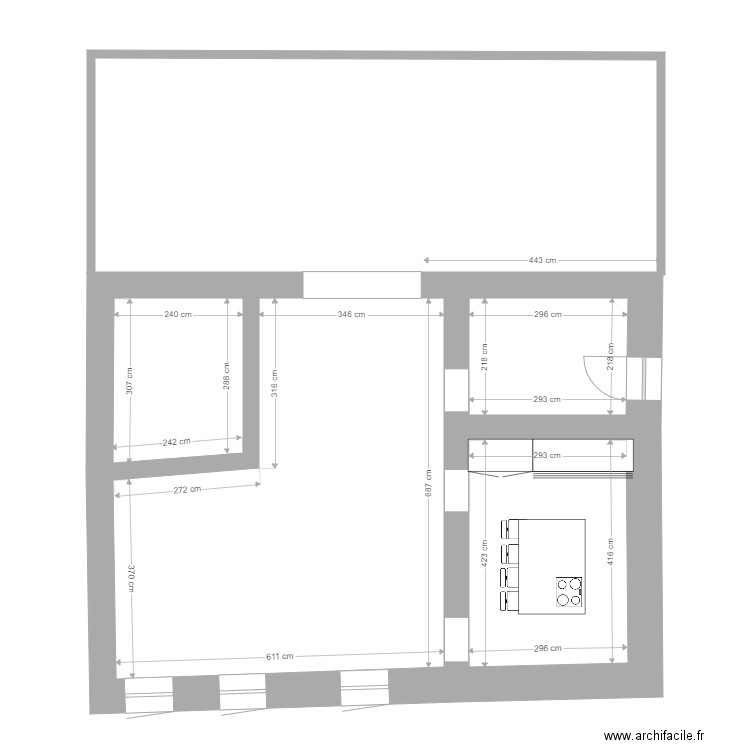 haute base. Plan de 13 pièces et 257 m2