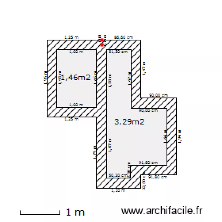 salle de bain . Plan de 