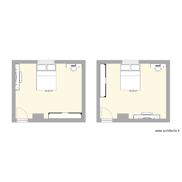 chambre. Plan de 0 pièce et 0 m2