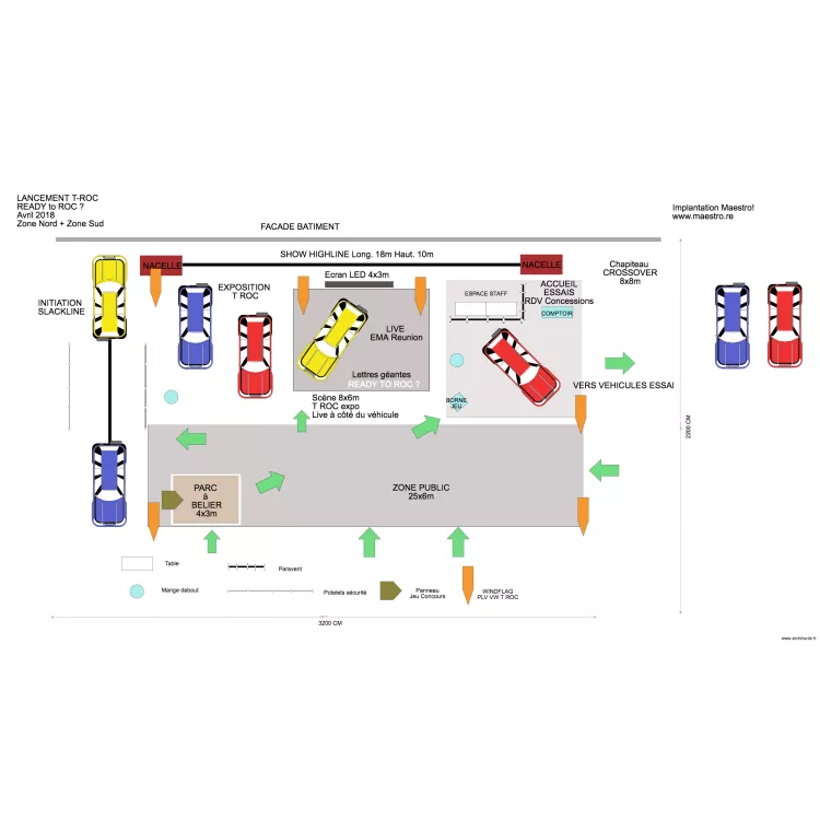 VW TI ROC Taill&eacute; pour La R&eacute;union V4. Plan de 