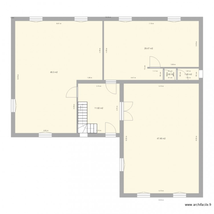 cavee leveque pln de masse rez de chaussée 1ere version. Plan de 0 pièce et 0 m2