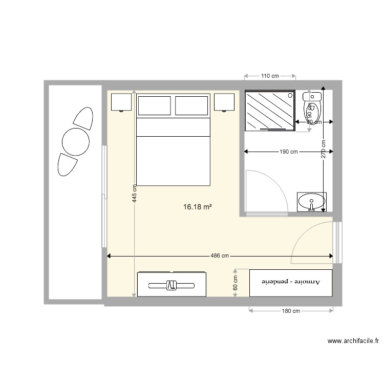 Bungalow pension 1. Plan de 0 pièce et 0 m2