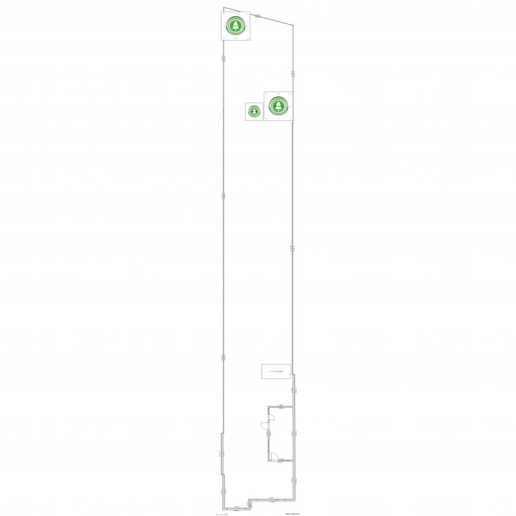 plan jardin. Plan de 0 pièce et 0 m2