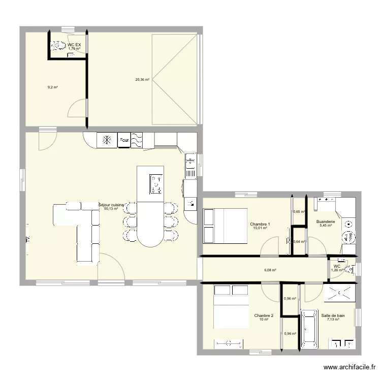 Maison. Plan de 